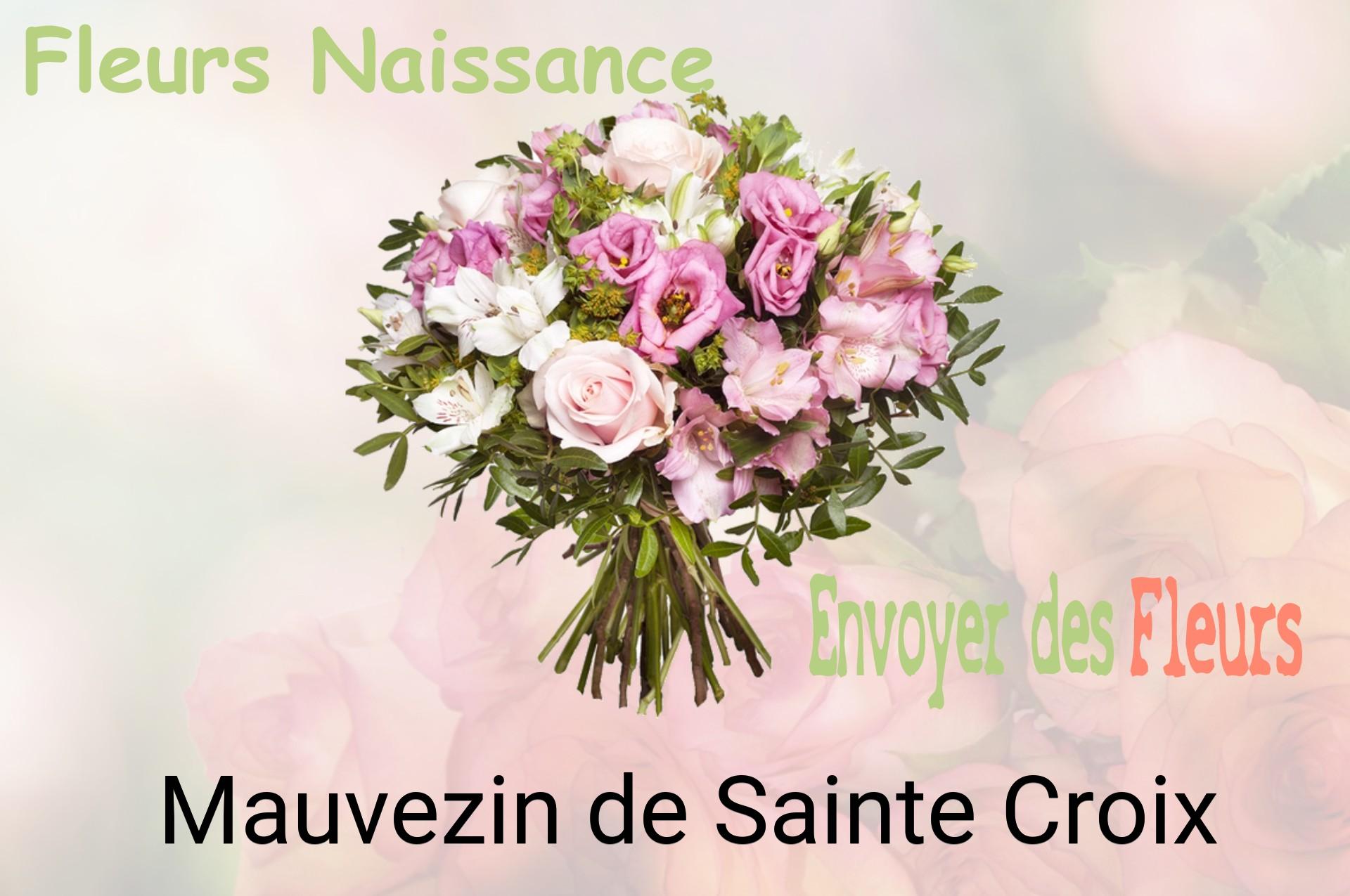 Bouquet de fleurs de naissance livré à Mauvezin-de-Sainte-Croix