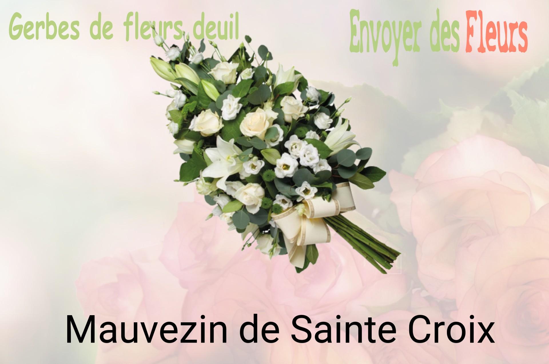 Gerbe de fleurs de deuil livrée à Mauvezin-de-Sainte-Croix